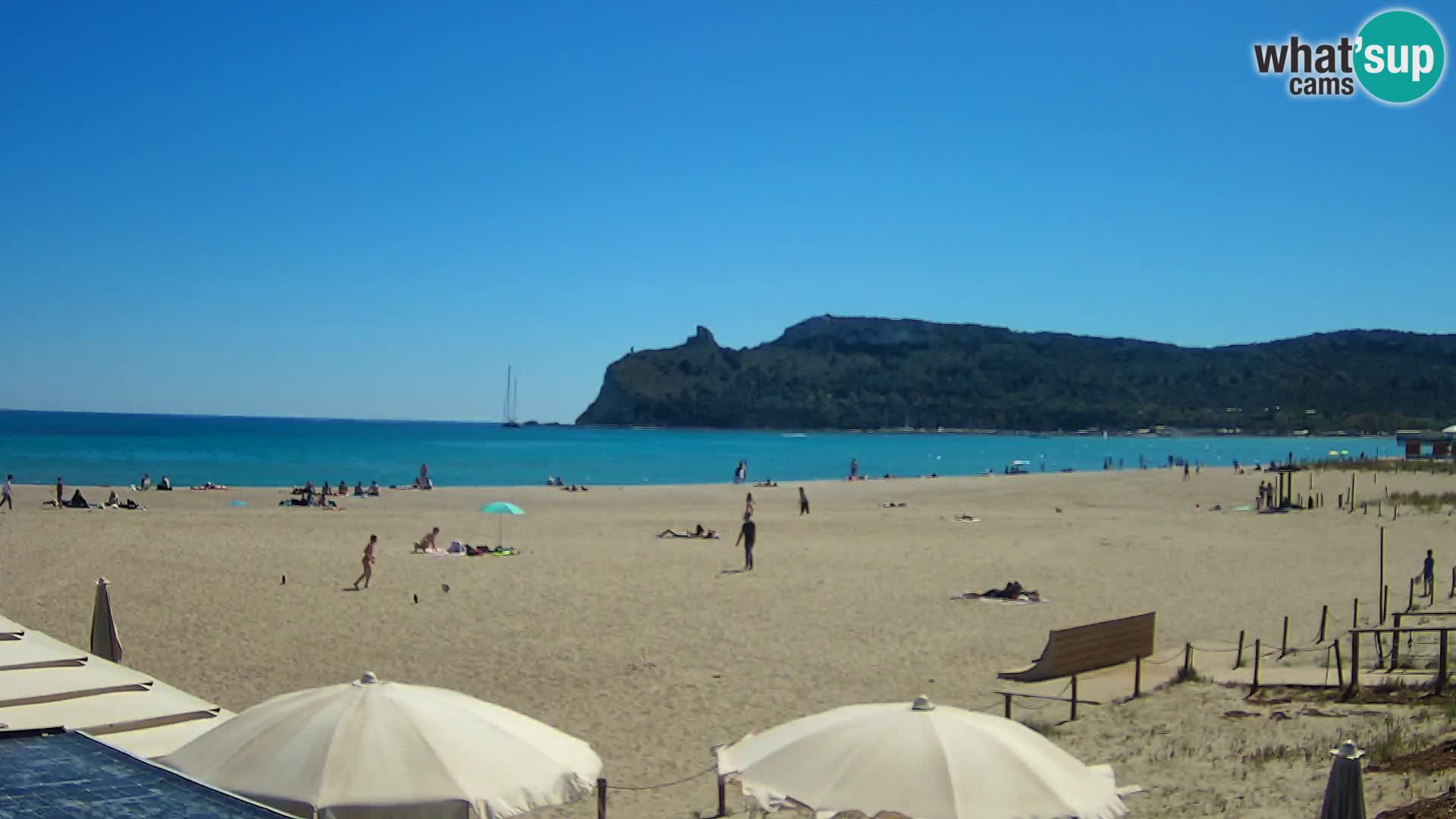 Webcam spiaggia del Poetto | Cagliari | Sardegna