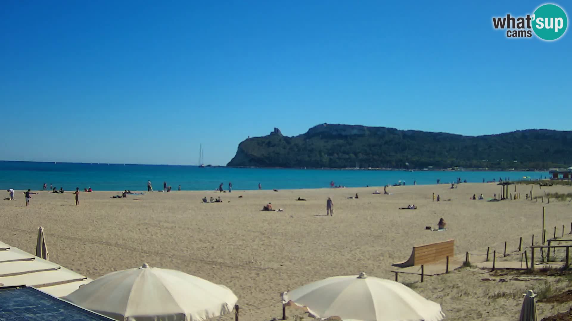 Poetto beach webcam | Cagliari | Sardinija
