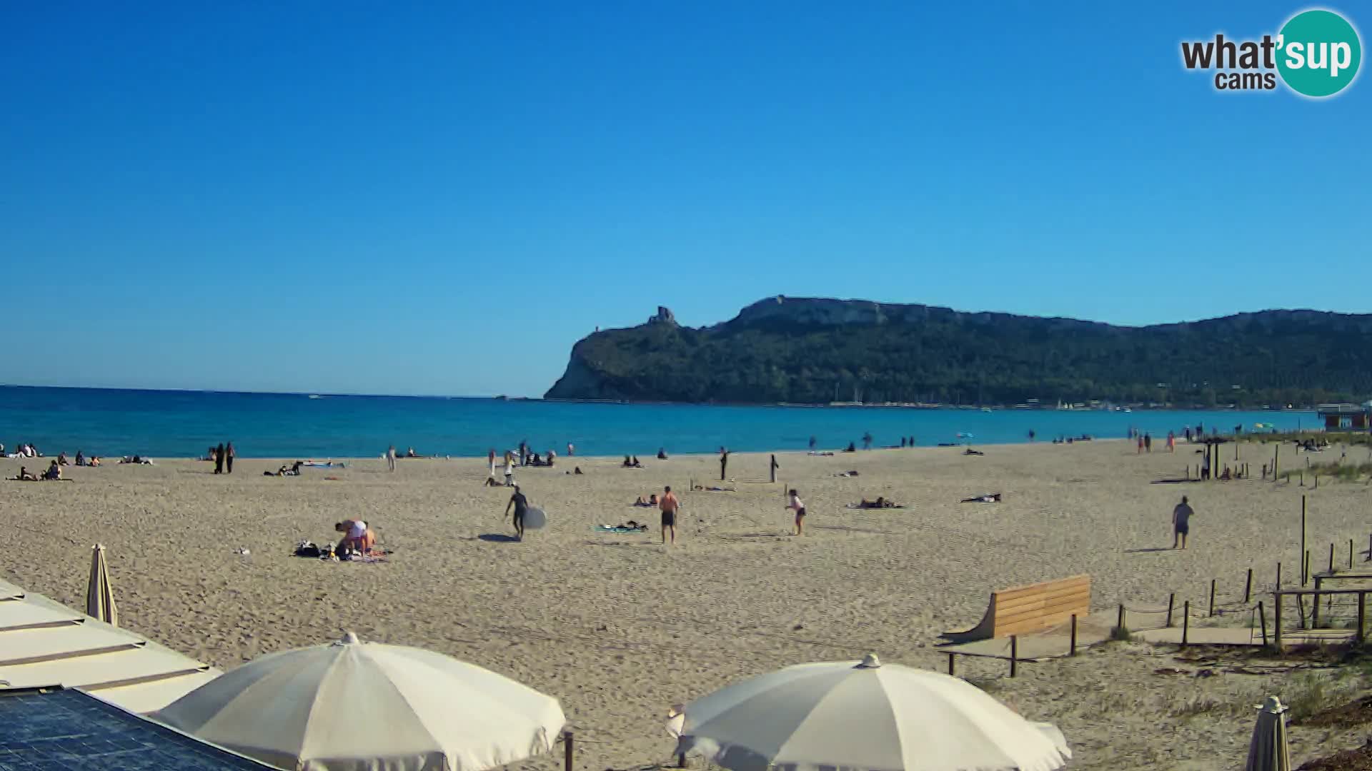 Poetto beach webcam | Cagliari | Sardinija
