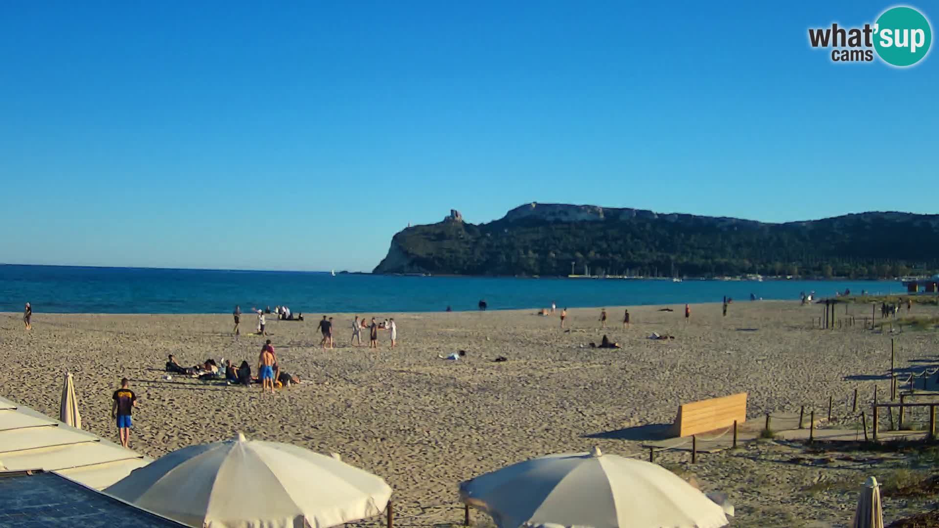 Poetto beach webcam | Cagliari | Sardinija