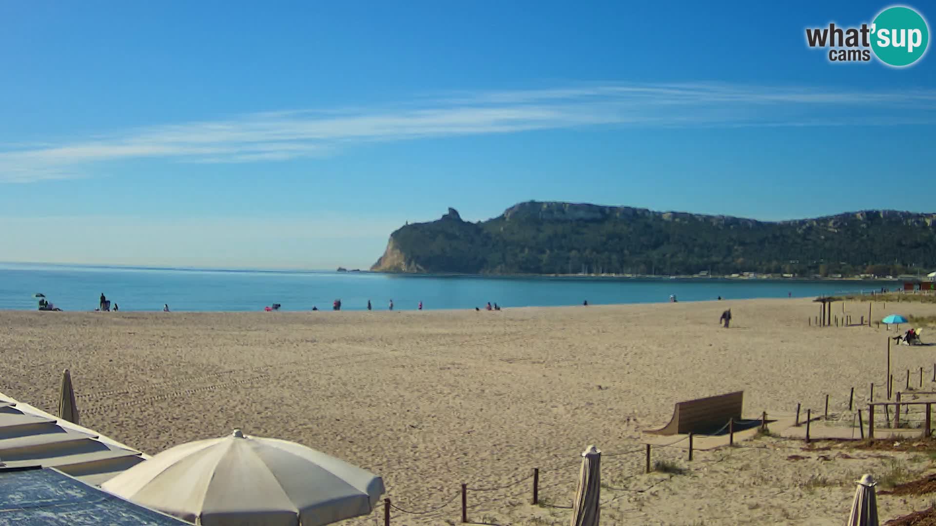 Poetto beach webcam | Cagliari | Sardinija