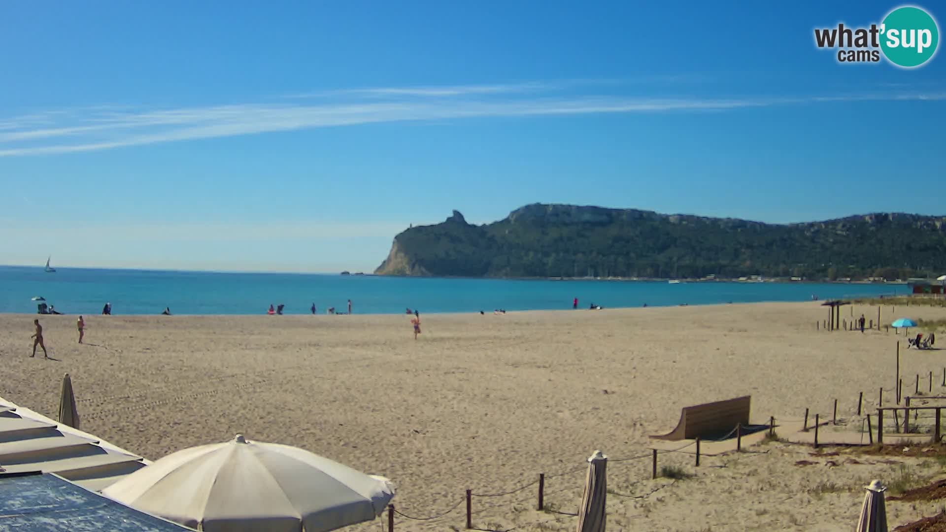Poetto beach webcam | Cagliari | Sardinija