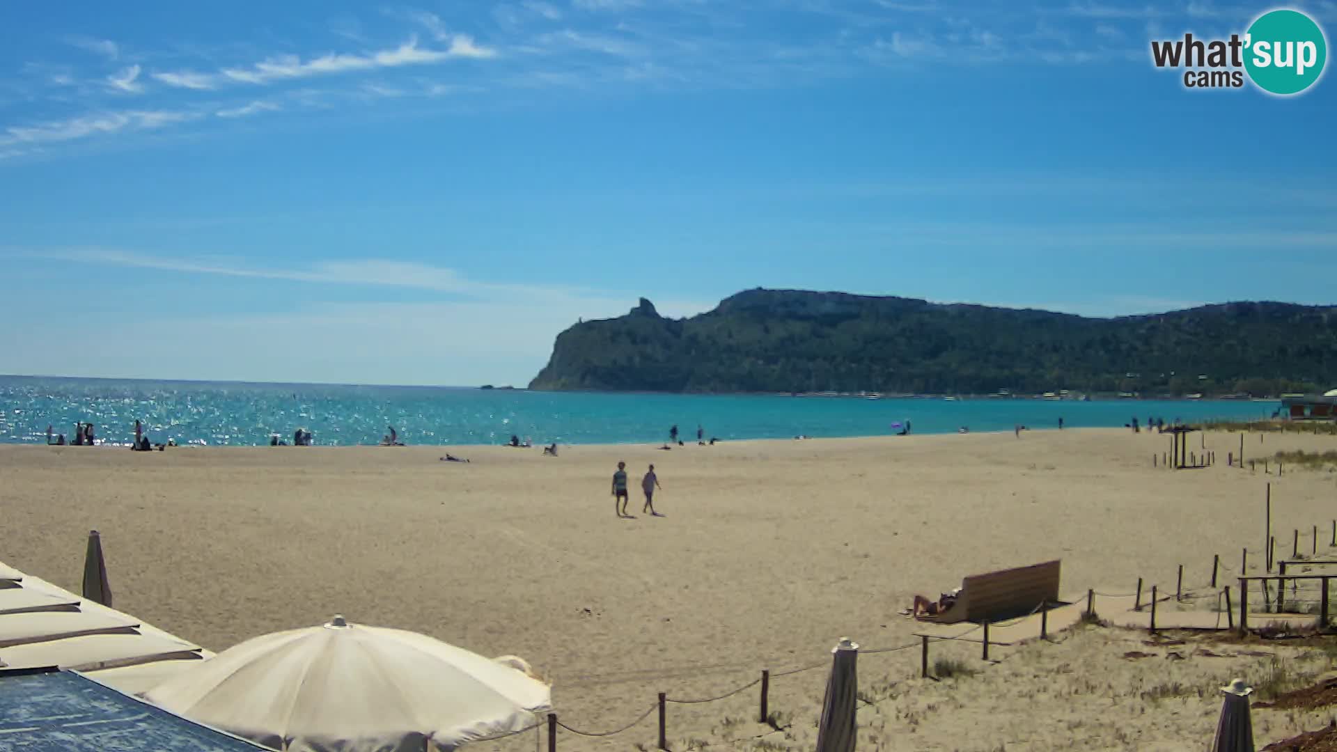 Poetto beach webcam | Cagliari | Sardinija