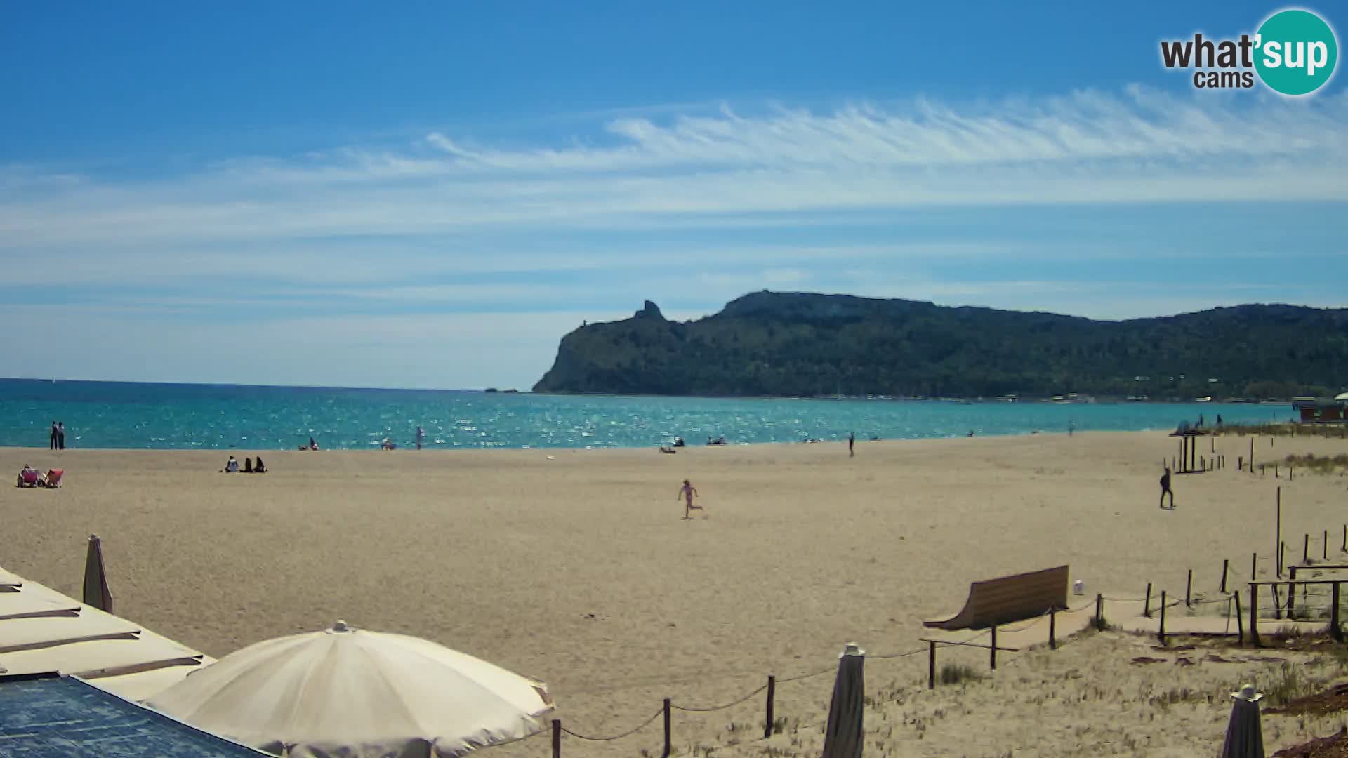 Poetto beach webcam | Cagliari | Sardinija