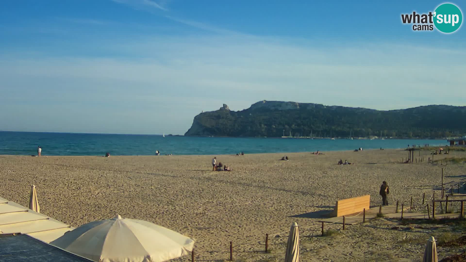 Poetto beach webcam | Cagliari | Sardinija