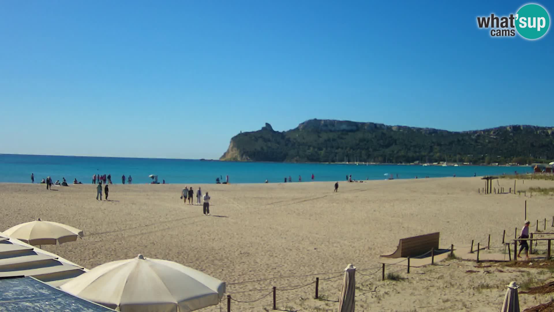 Poetto beach webcam | Cagliari | Sardinia