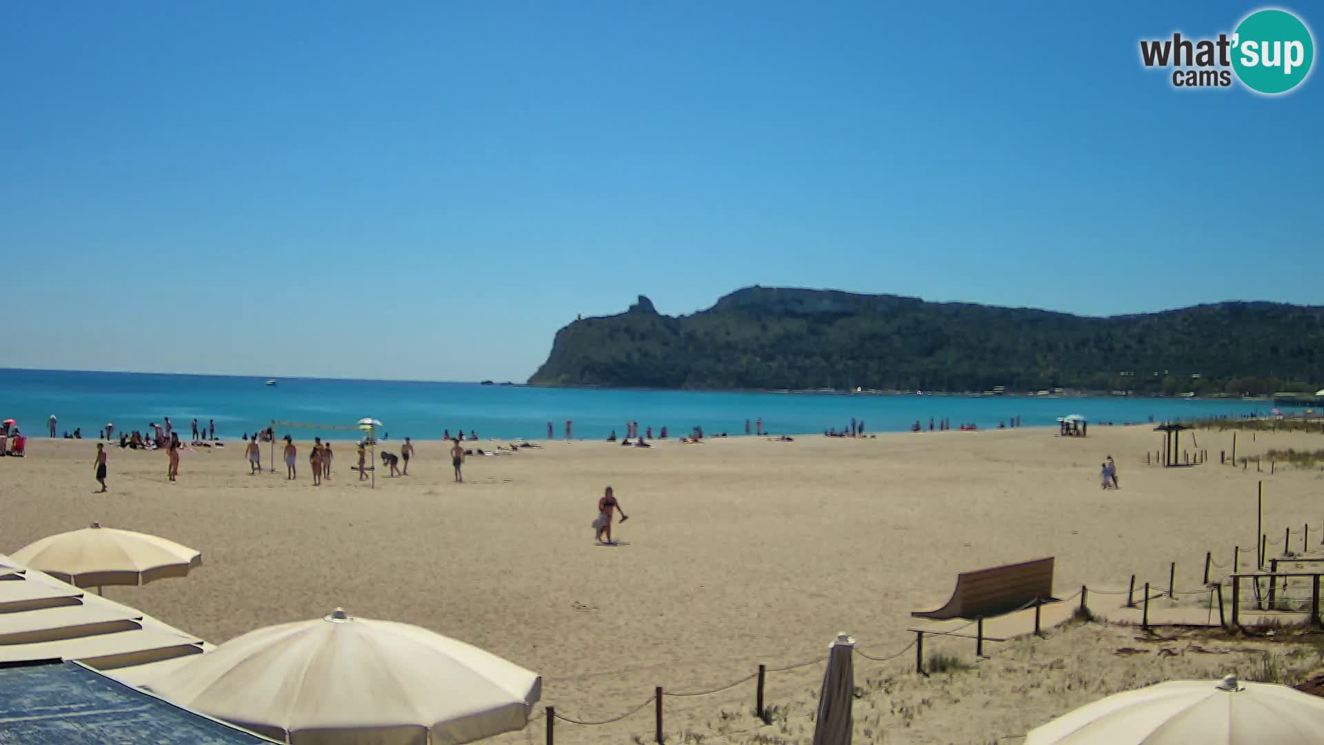 Poetto beach webcam | Cagliari | Sardinija