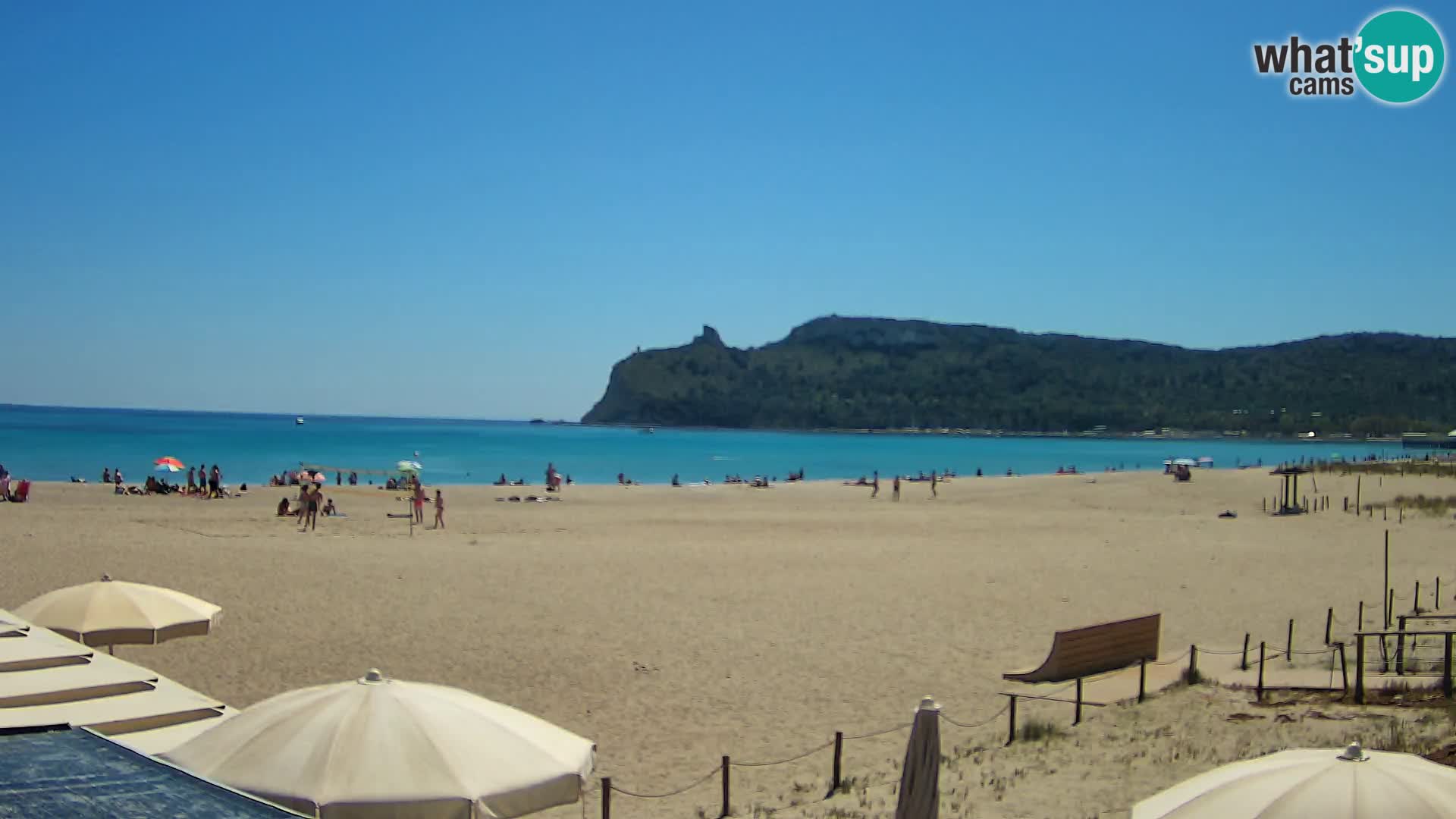 Poetto beach webcam | Cagliari | Sardinia