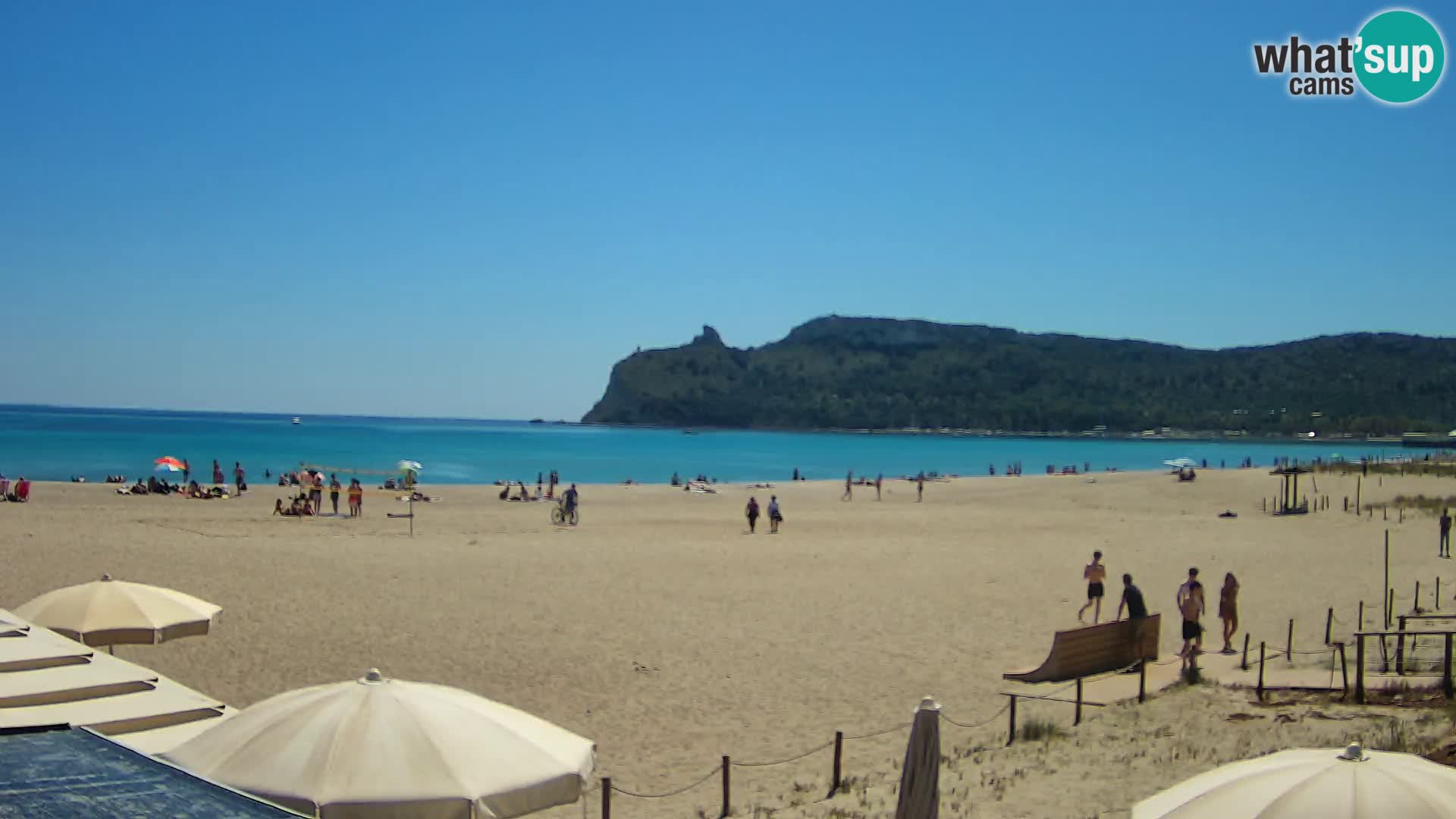 Poetto beach webcam | Cagliari | Sardinija