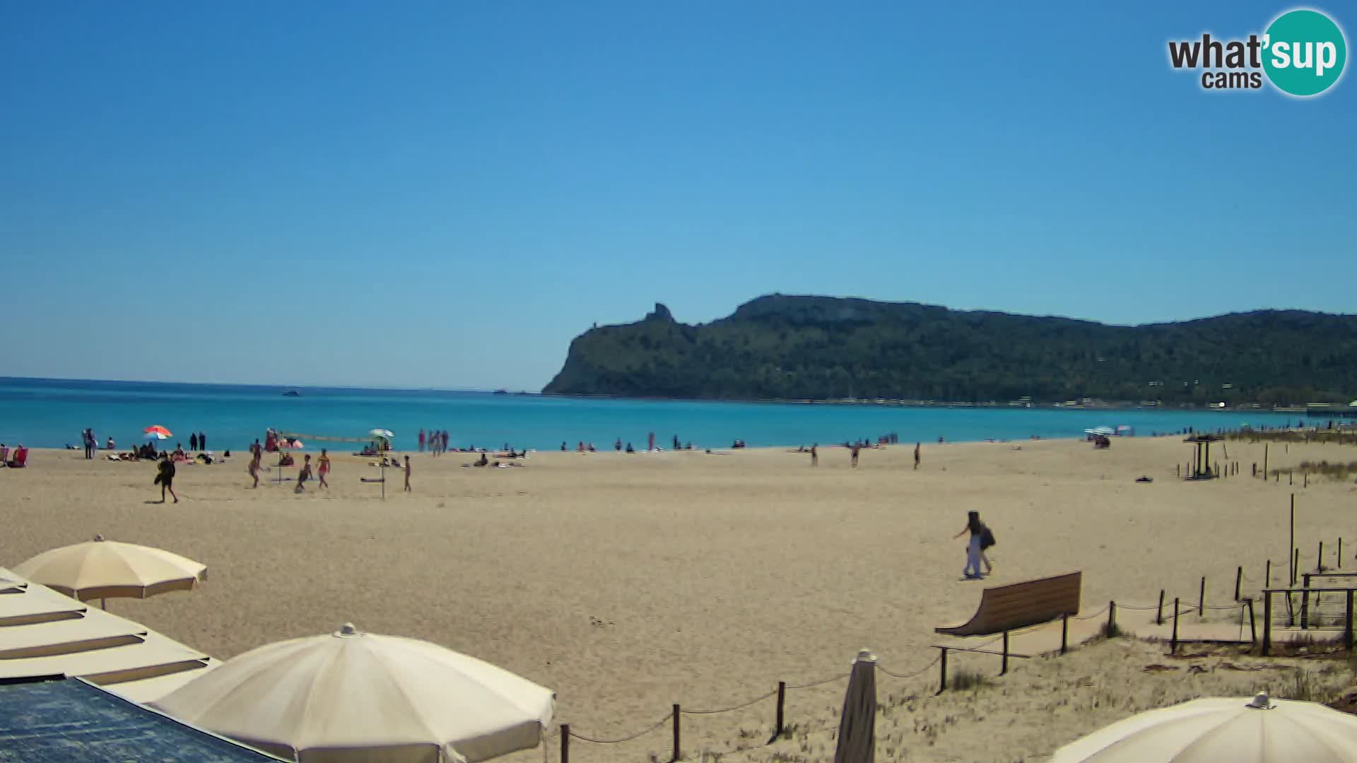 Poetto beach webcam | Cagliari | Sardinija