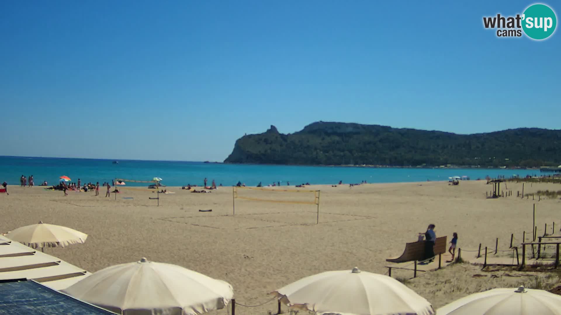 Poetto beach webcam | Cagliari | Sardinija