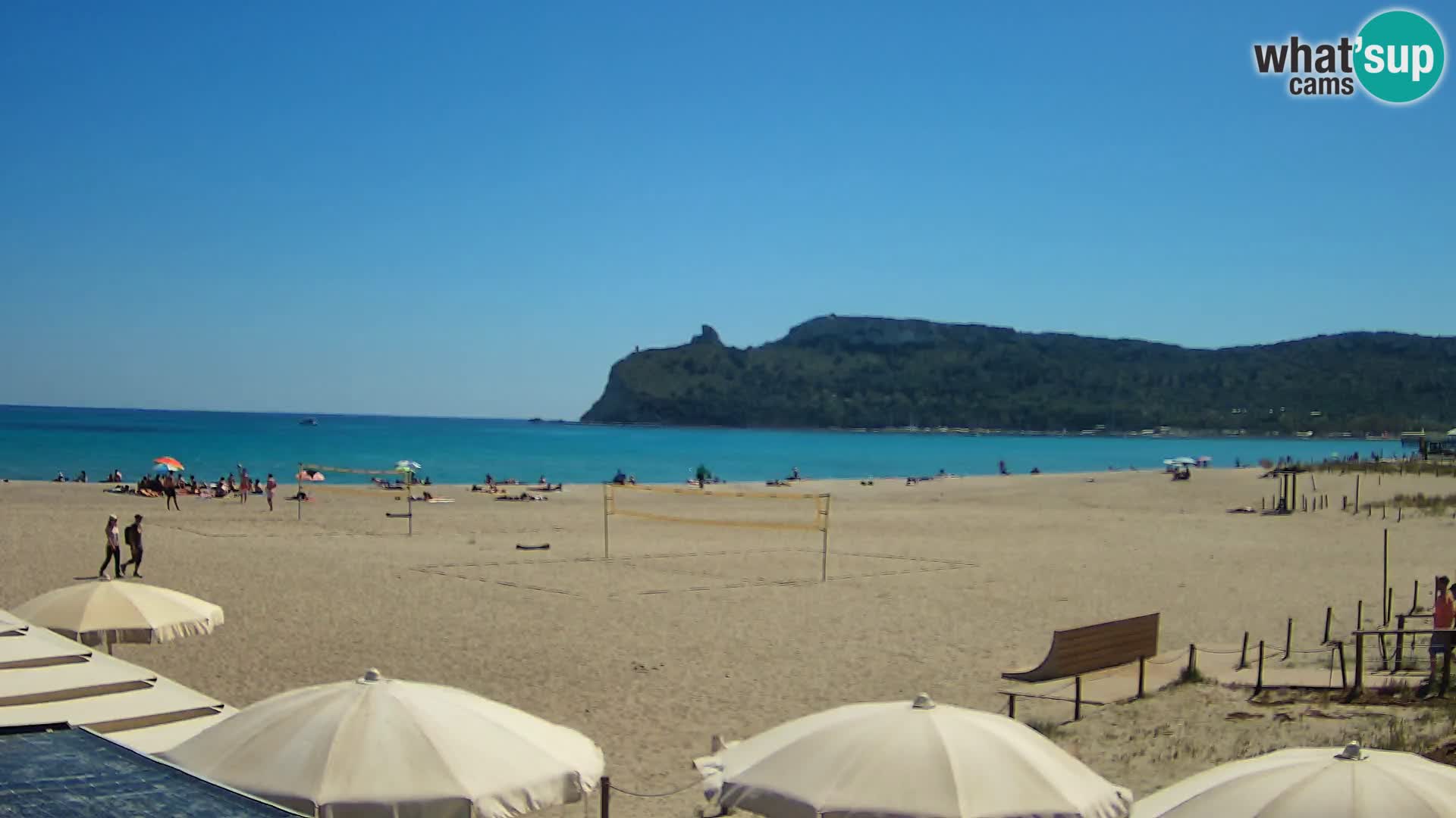 Poetto beach webcam | Cagliari | Sardinija