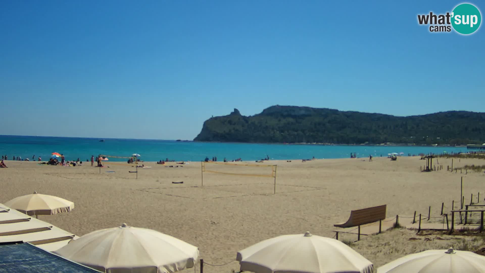 Poetto beach webcam | Cagliari | Sardinija