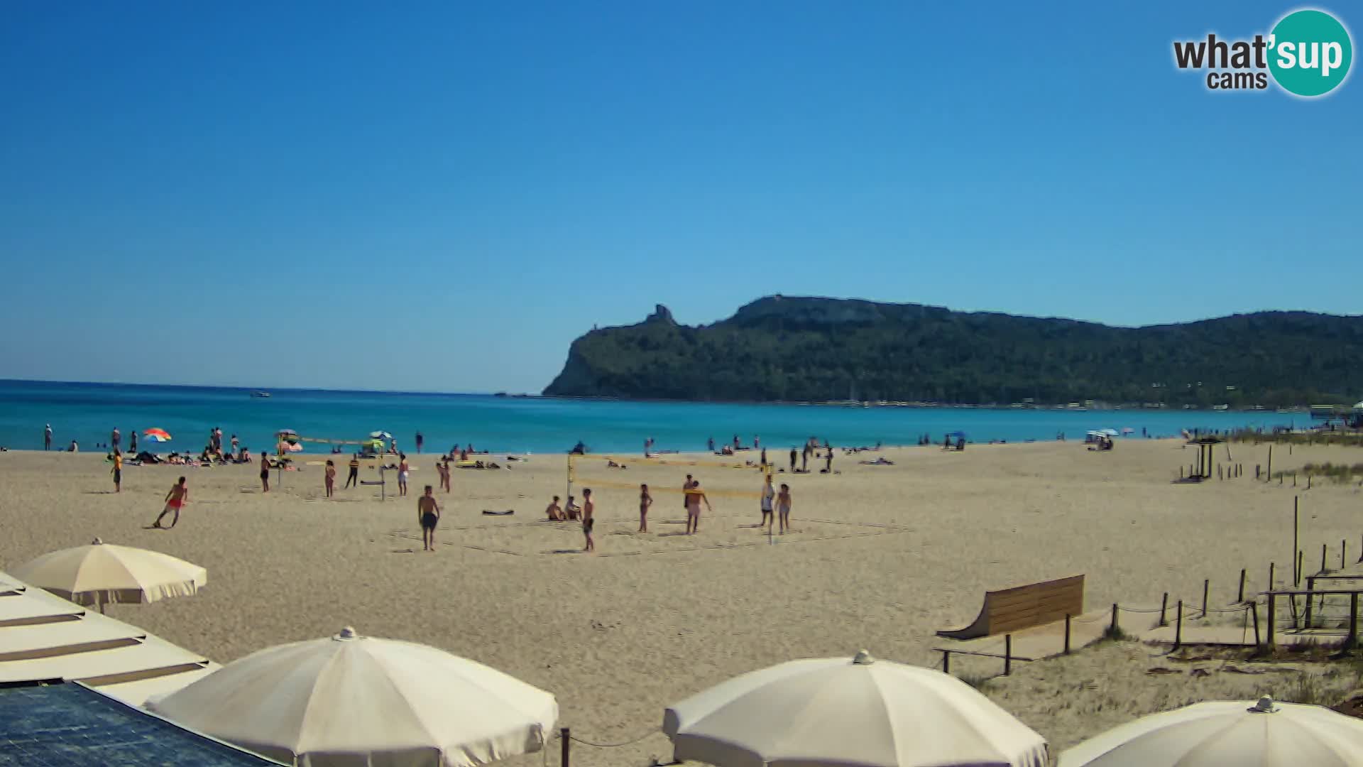 Poetto beach webcam | Cagliari | Sardinija