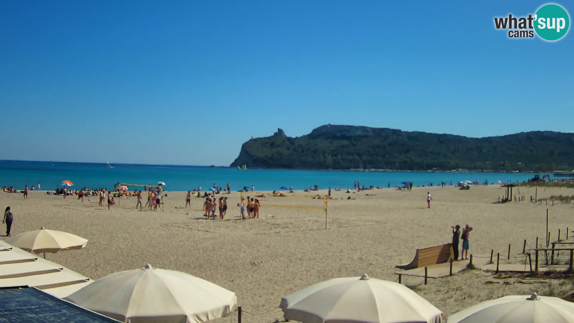 Poetto beach webcam | Cagliari | Sardinija
