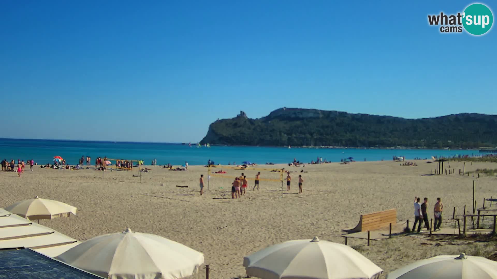 Webcam spiaggia del Poetto | Cagliari | Sardegna