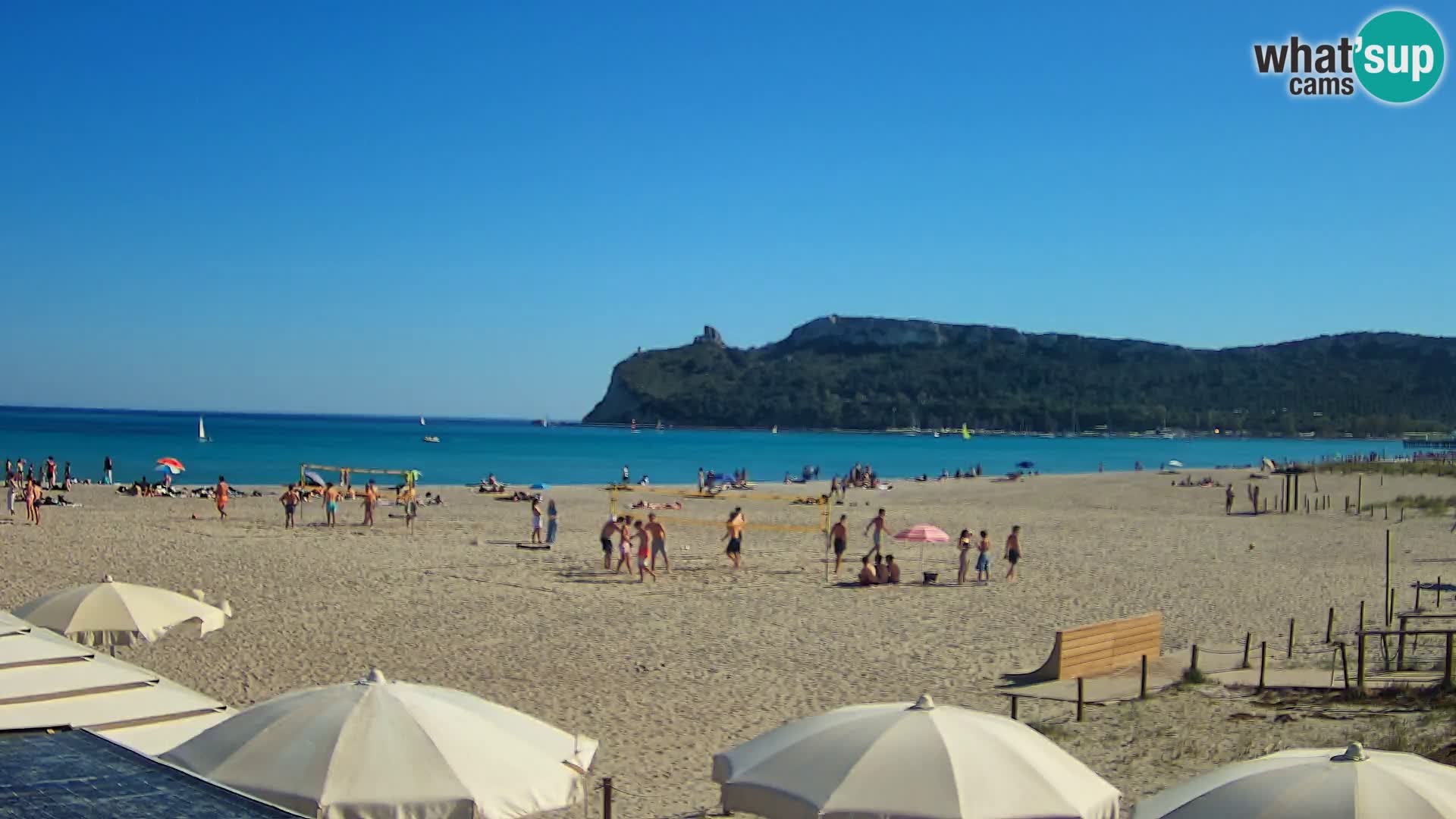 Poetto beach webcam | Cagliari | Sardinija