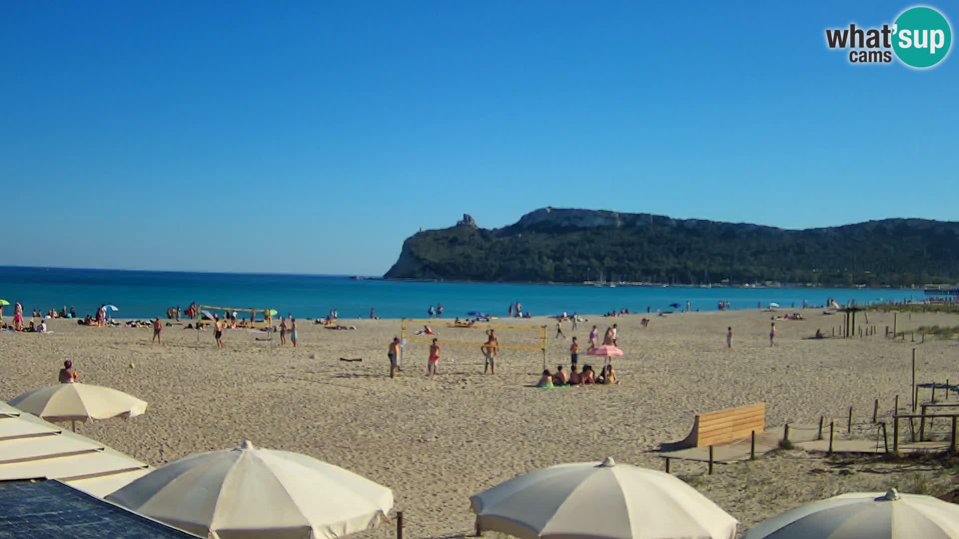 Poetto Strand Webcam | Cagliari | Sardinien