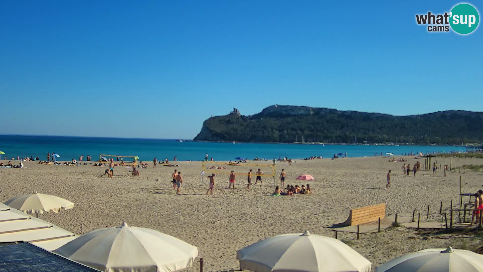 Poetto beach webcam | Cagliari | Sardinija