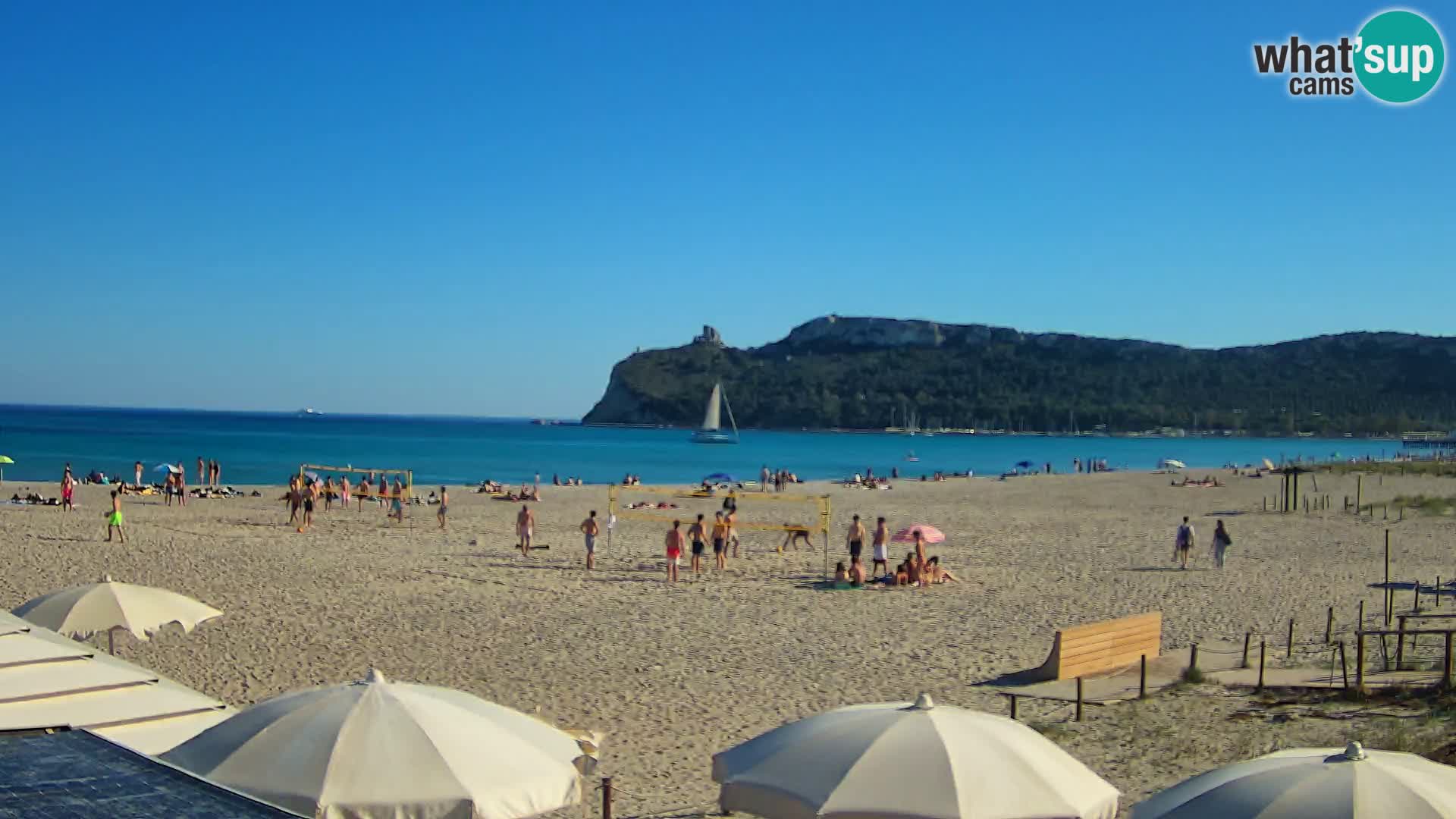 Poetto beach webcam | Cagliari | Sardinija
