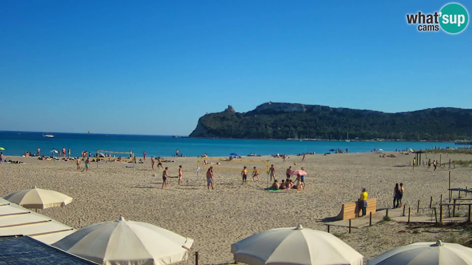 Poetto beach webcam | Cagliari | Sardinija