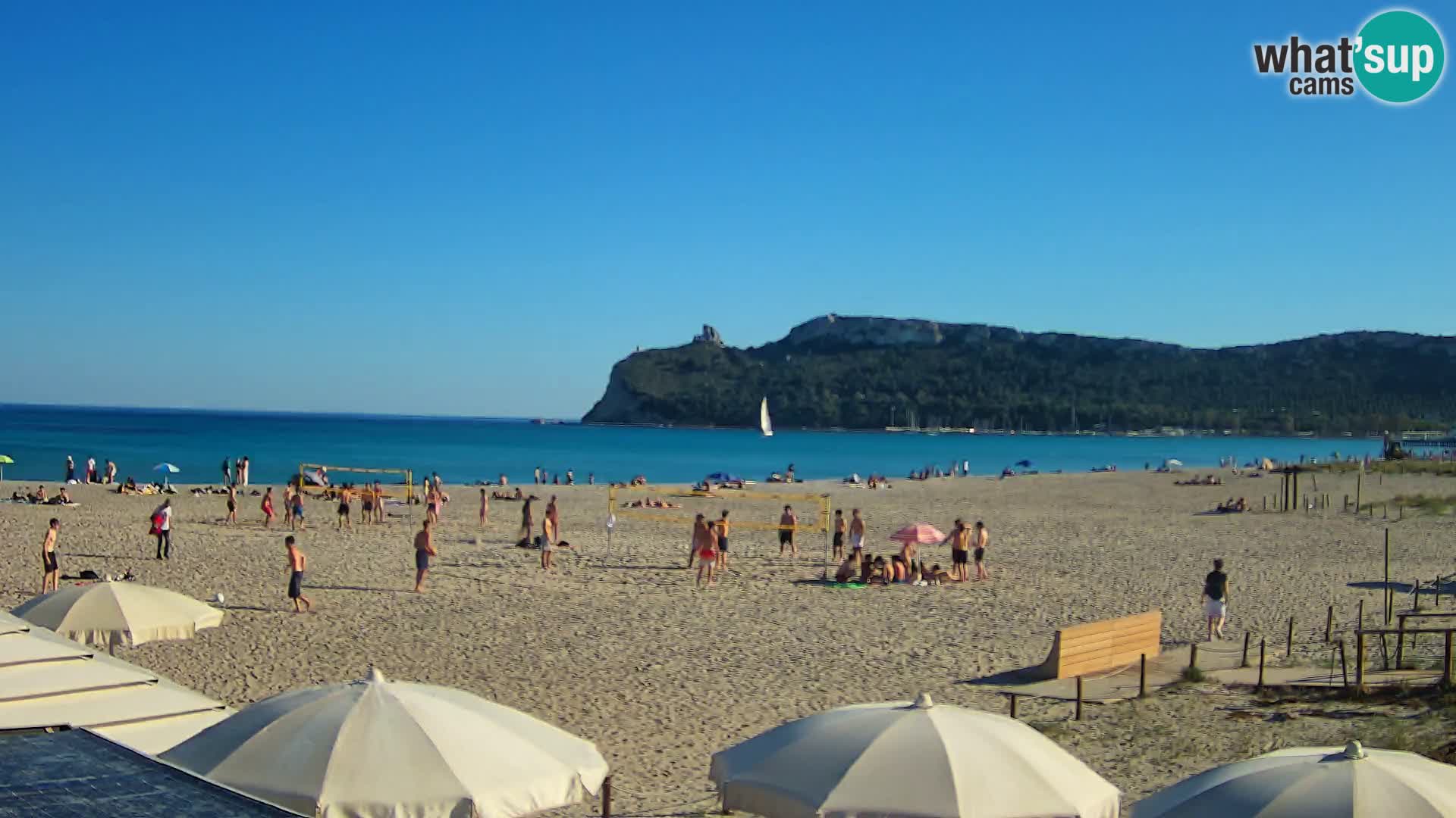 Poetto beach webcam | Cagliari | Sardinia