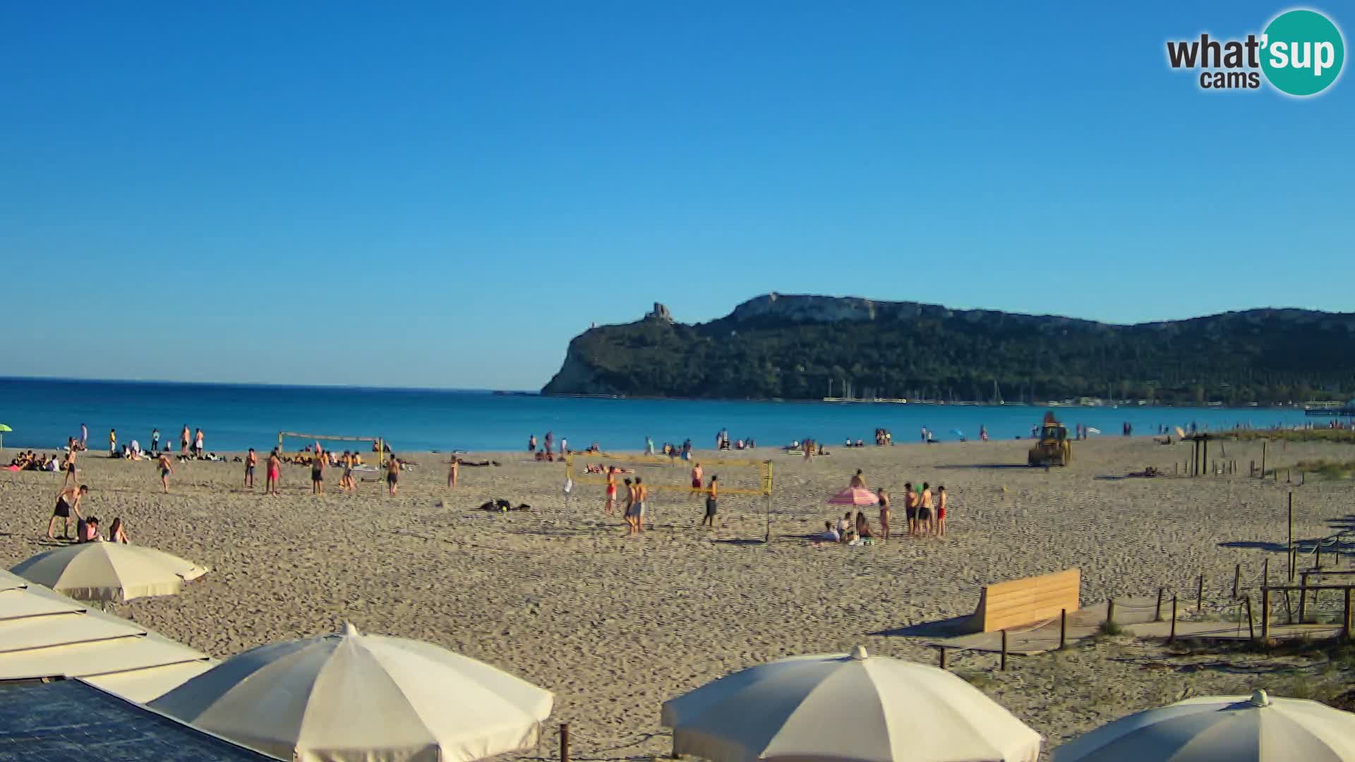 Poetto beach webcam | Cagliari | Sardinija