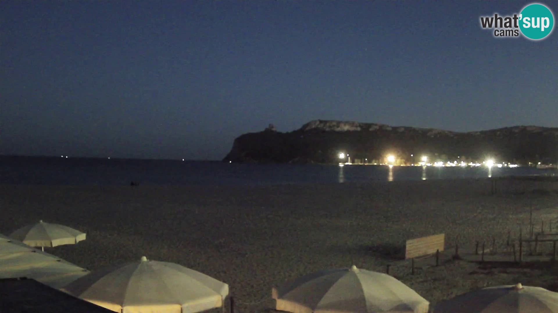 Poetto beach webcam | Cagliari | Sardinija