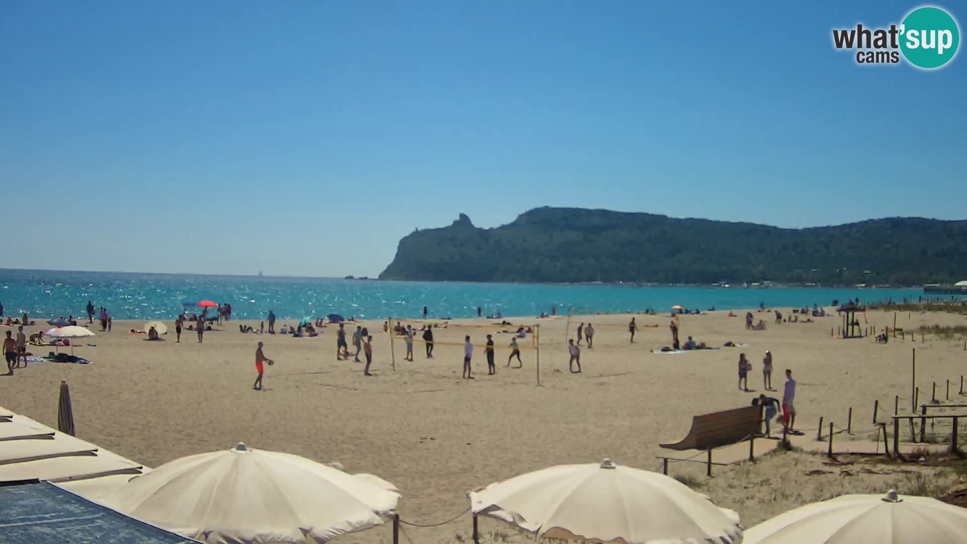 Poetto beach webcam | Cagliari | Sardinija