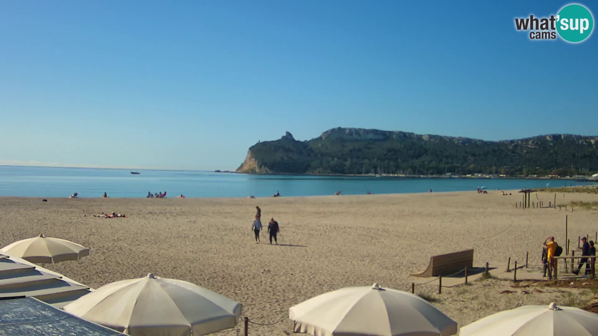 Poetto beach webcam | Cagliari | Sardinija
