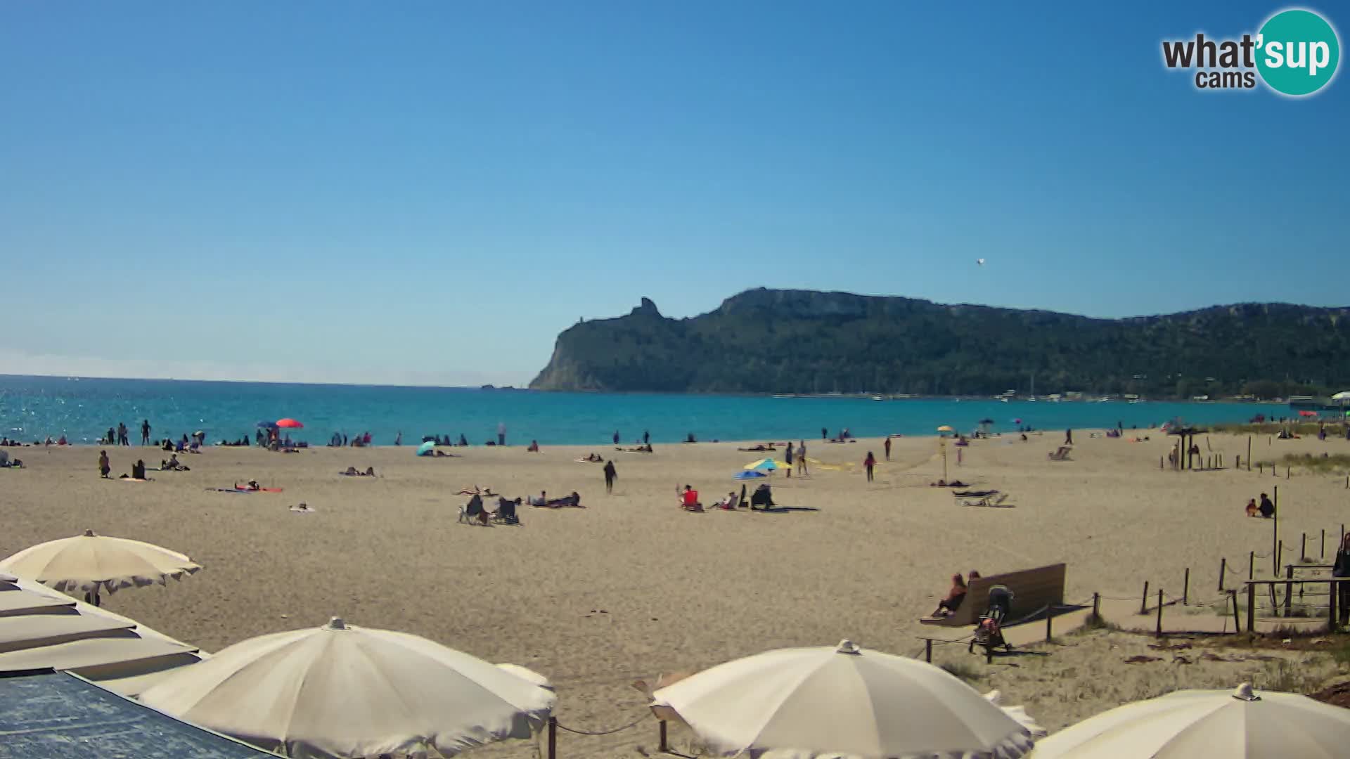 Poetto beach webcam | Cagliari | Sardinija