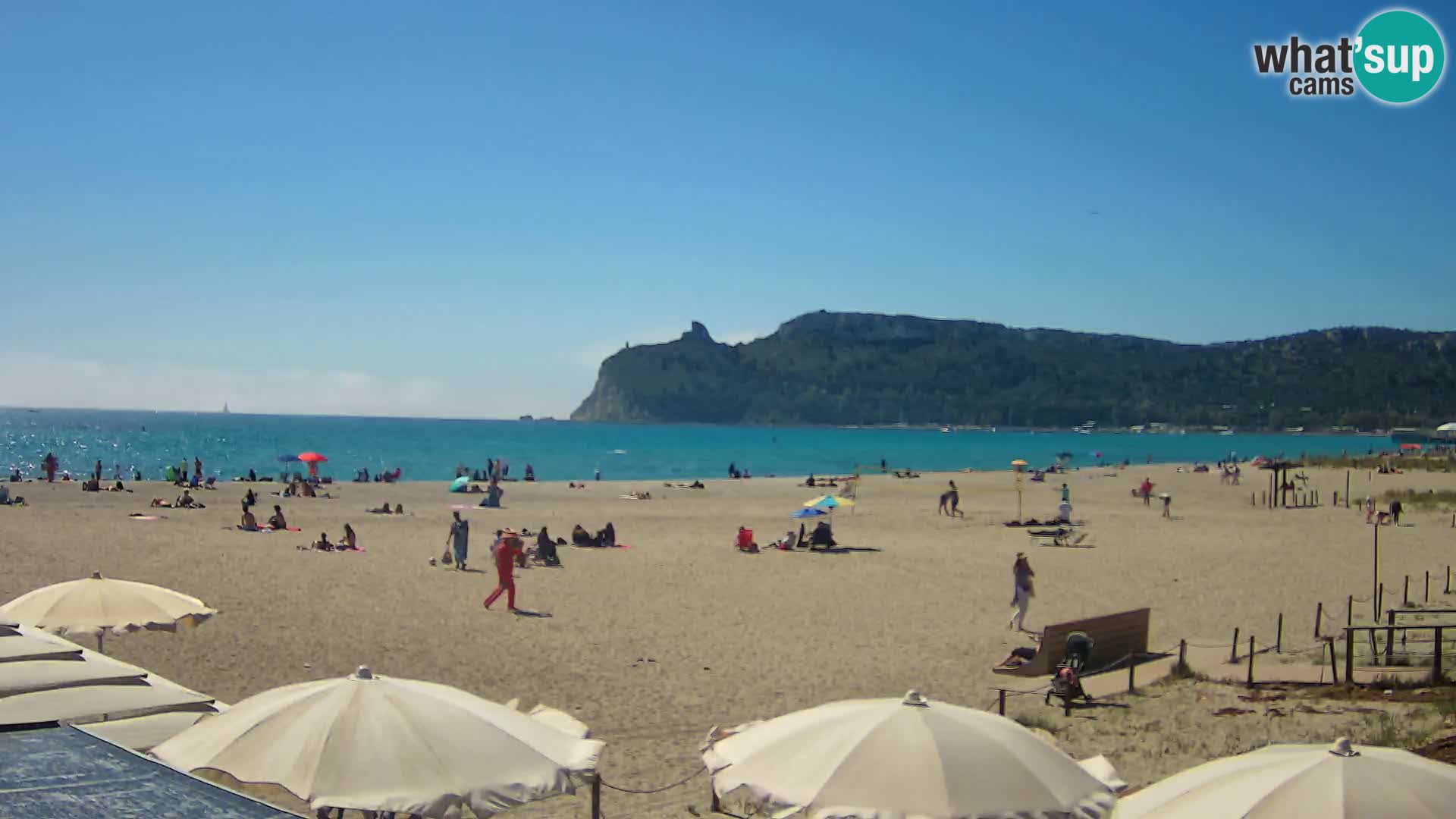 Poetto beach webcam | Cagliari | Sardinia