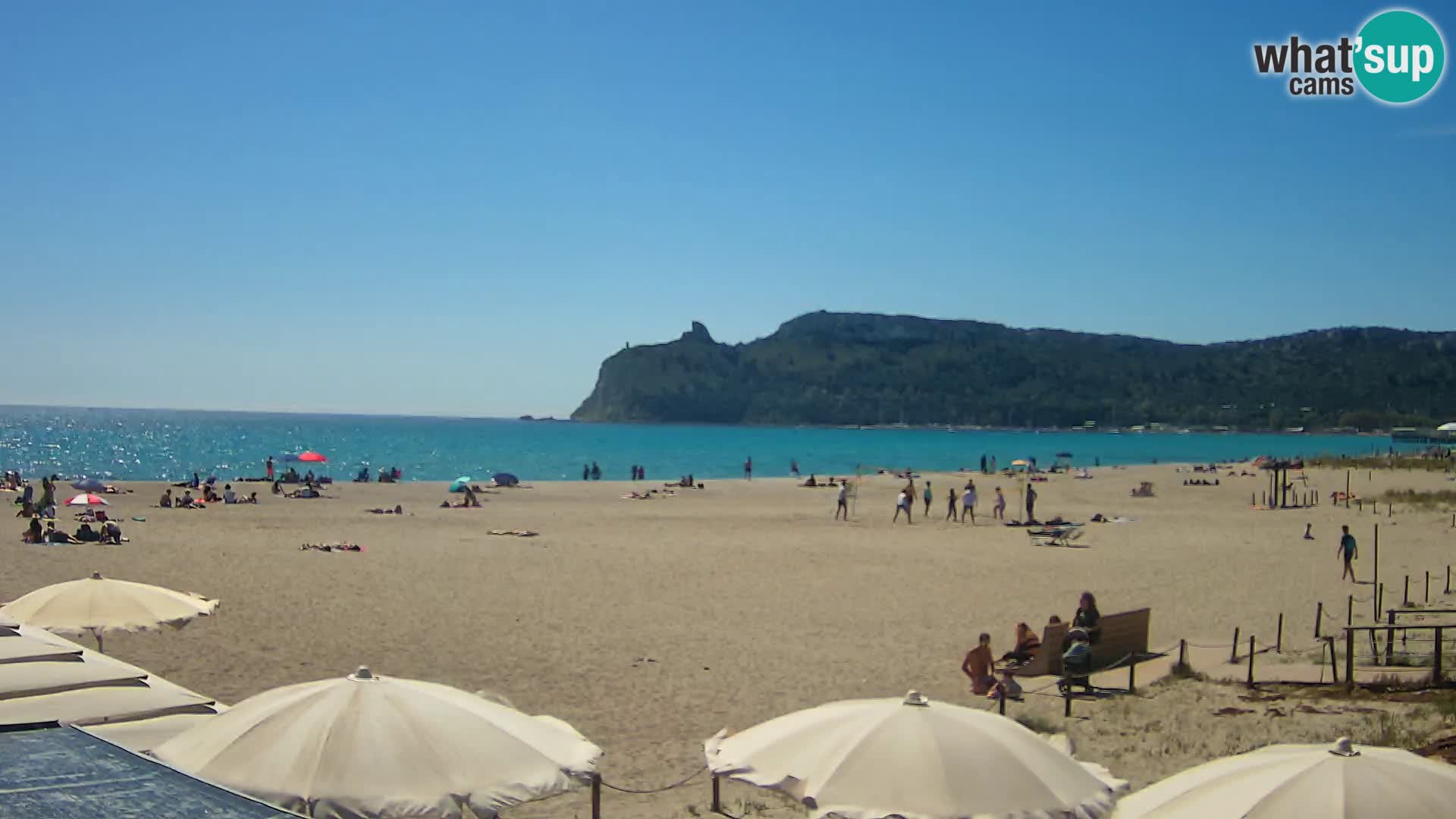 Poetto beach webcam | Cagliari | Sardinija