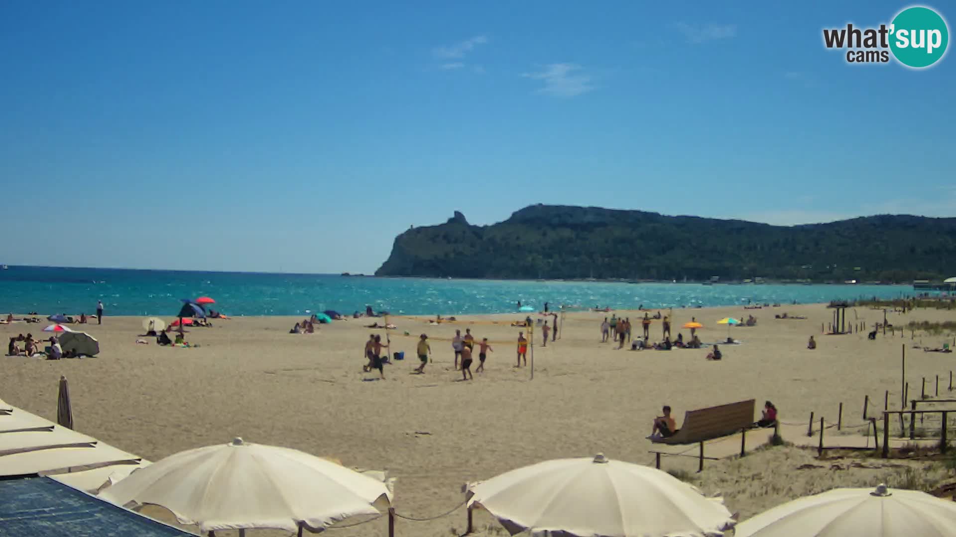 Poetto beach webcam | Cagliari | Sardinija