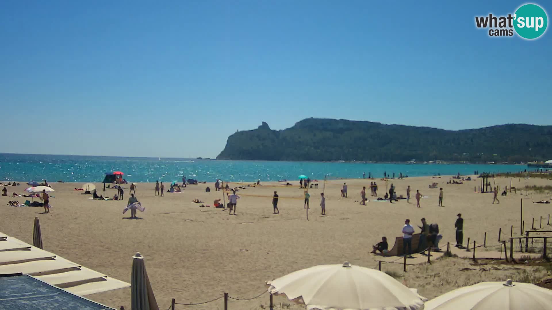 Poetto beach webcam | Cagliari | Sardinija