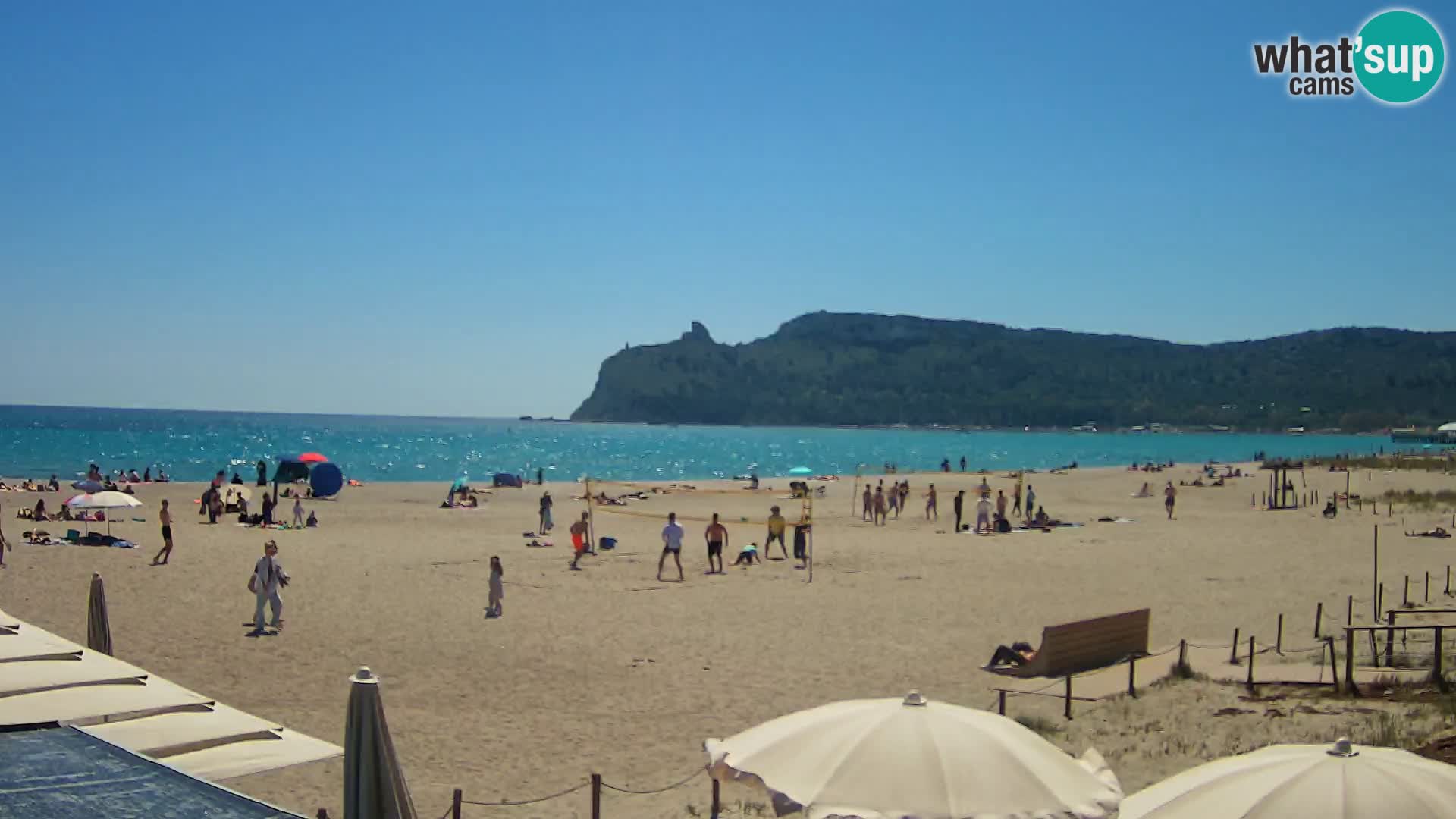 Poetto beach webcam | Cagliari | Sardinija
