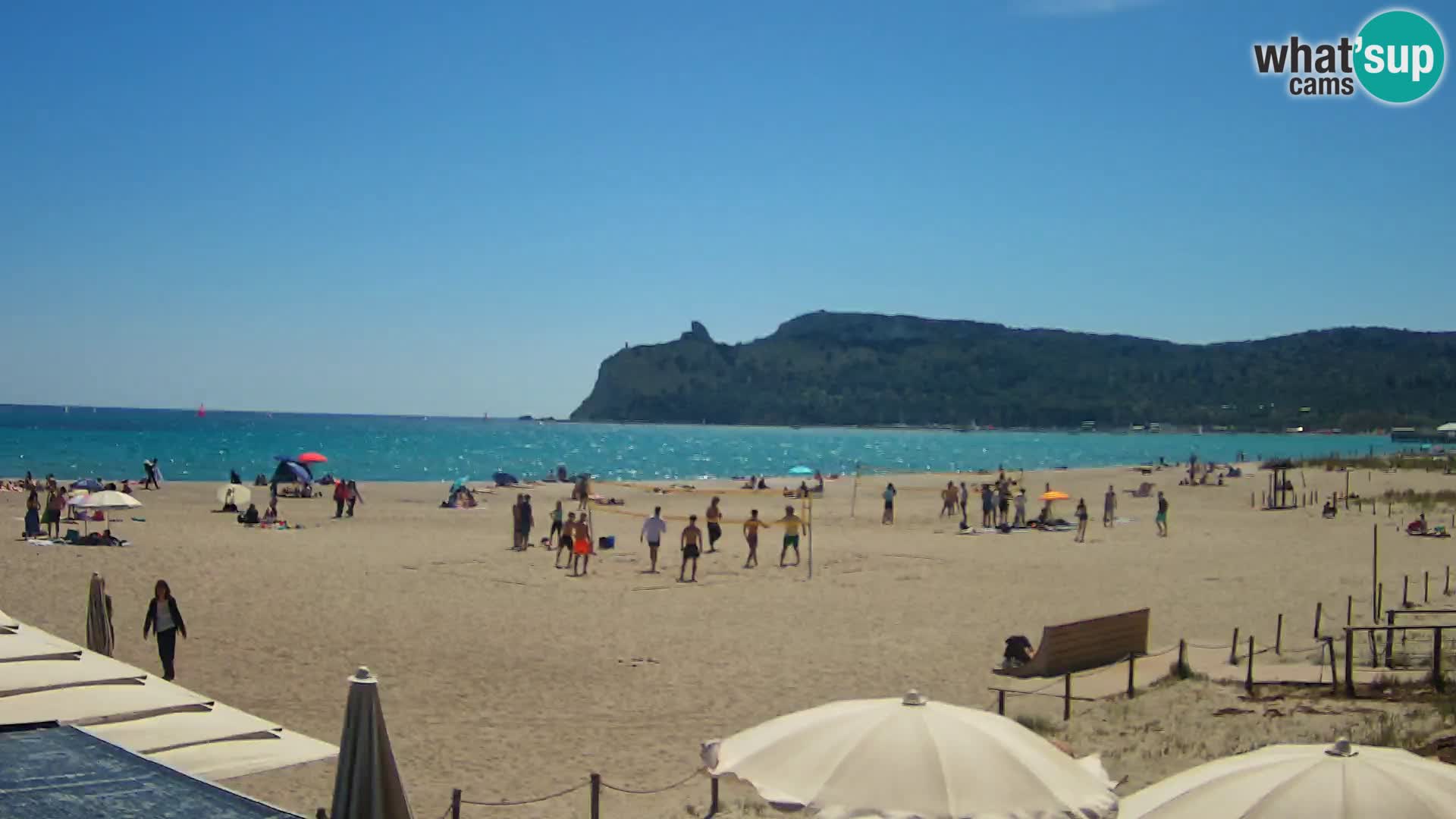 Poetto beach webcam | Cagliari | Sardinija