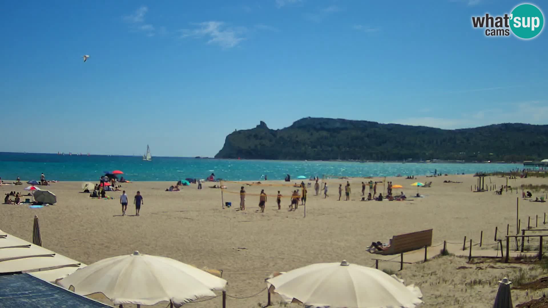 Webcam plage de Poetto | Cagliari | Sardaigne