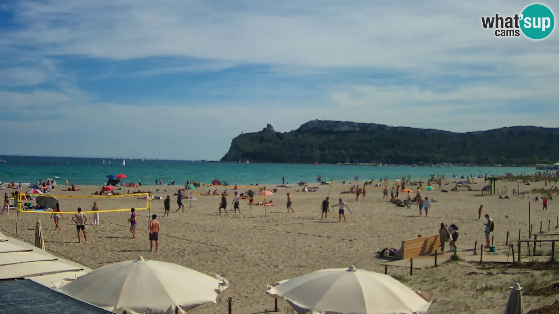 Poetto beach webcam | Cagliari | Sardinija