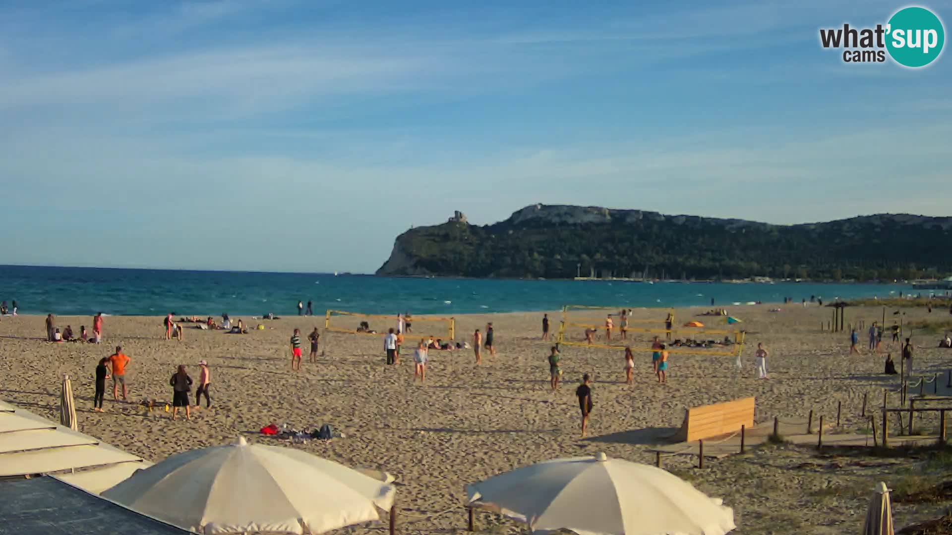 Poetto beach webcam | Cagliari | Sardinija