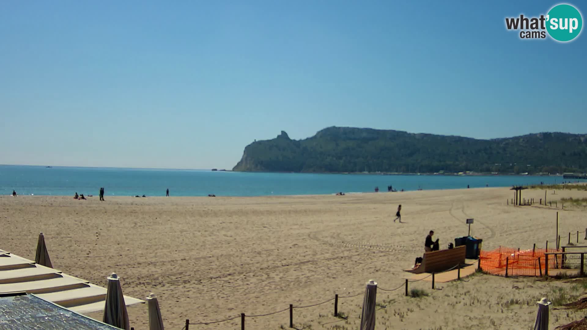 Poetto beach webcam | Cagliari | Sardinija