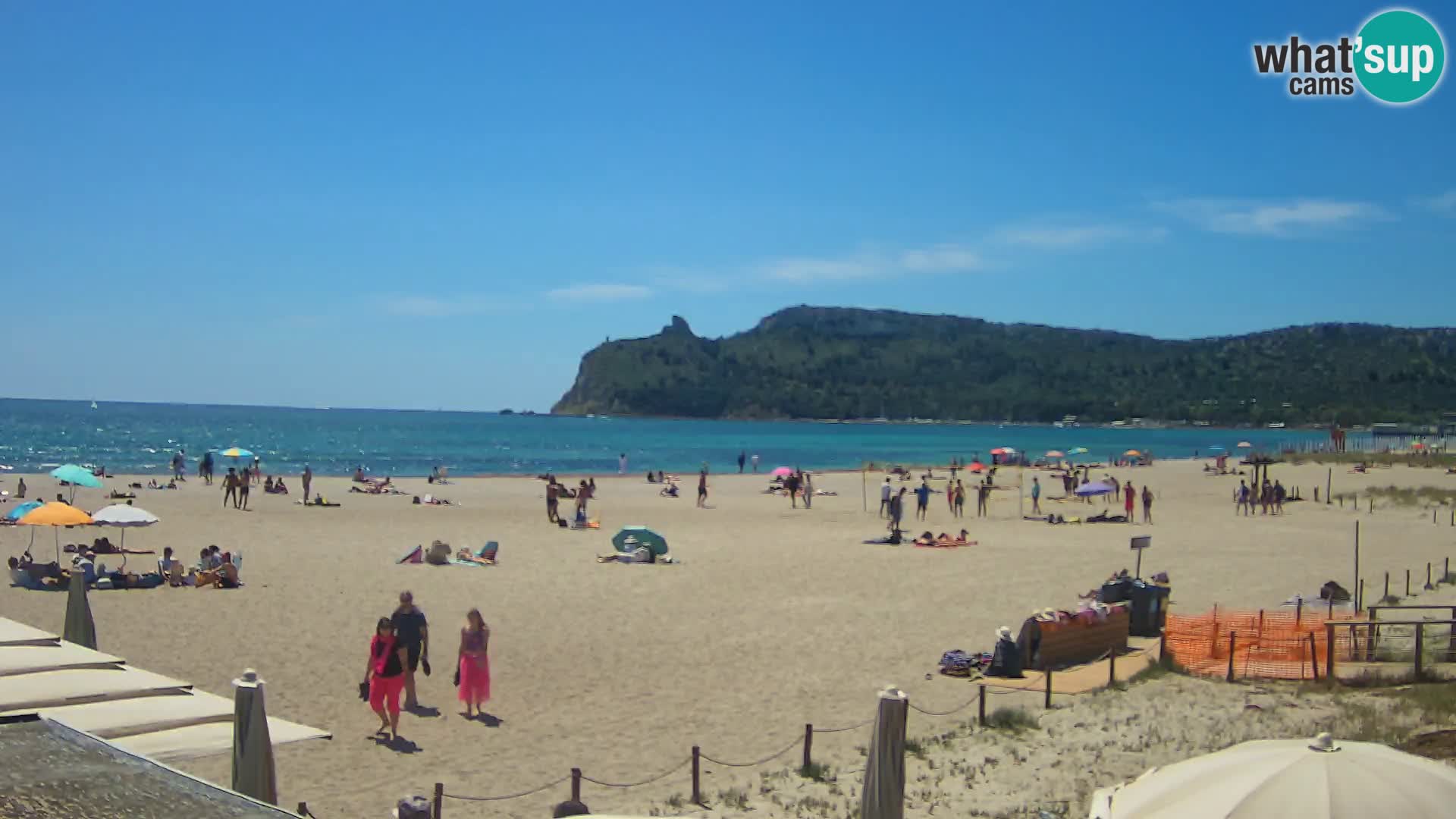 Poetto beach webcam | Cagliari | Sardinija