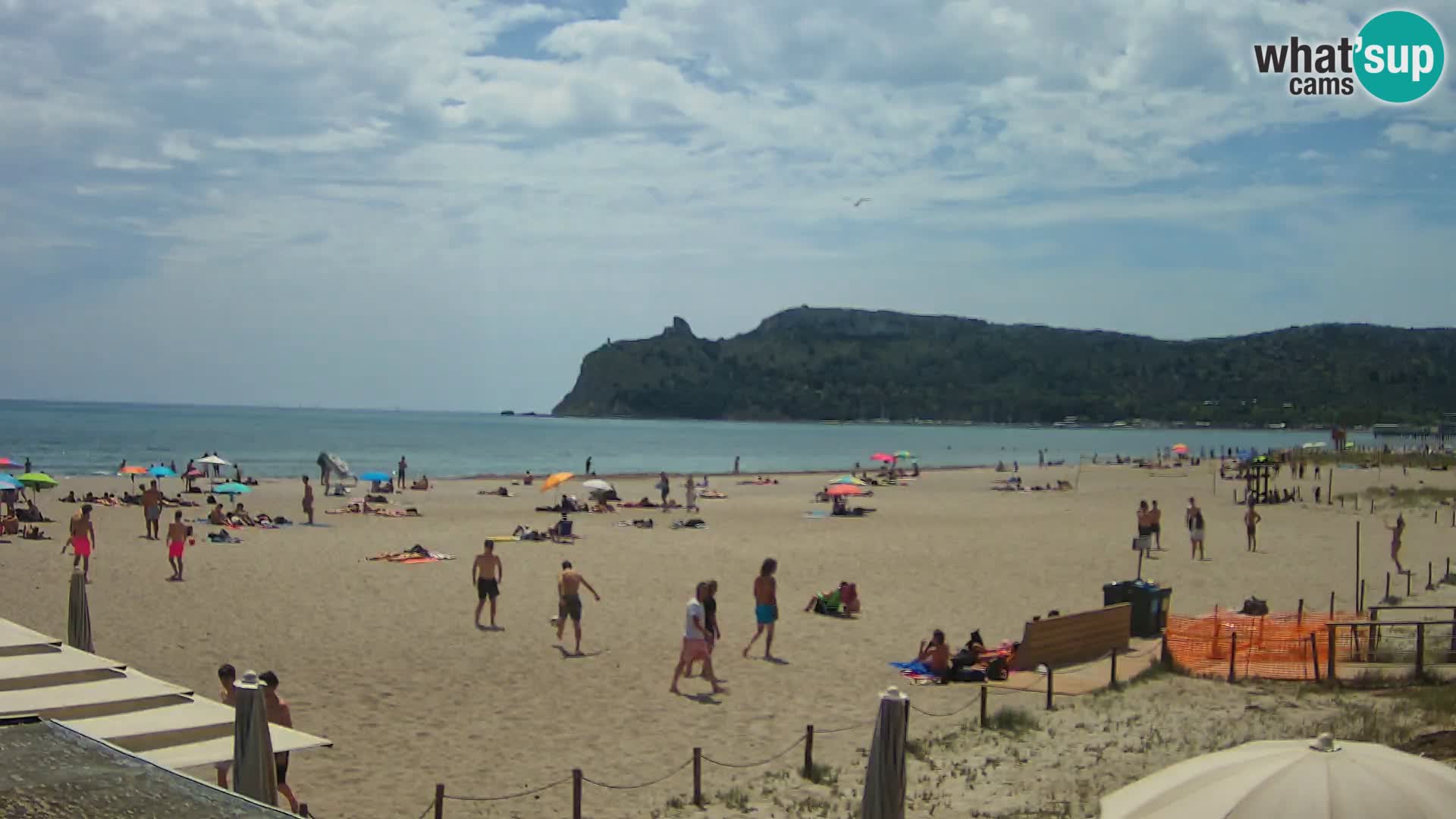 Poetto beach webcam | Cagliari | Sardinija