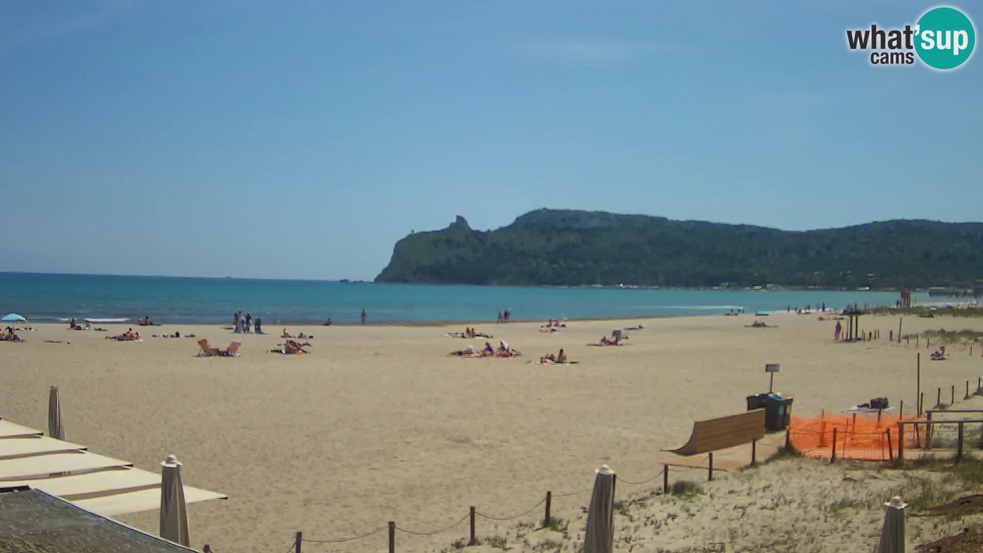 Poetto beach webcam | Cagliari | Sardinija