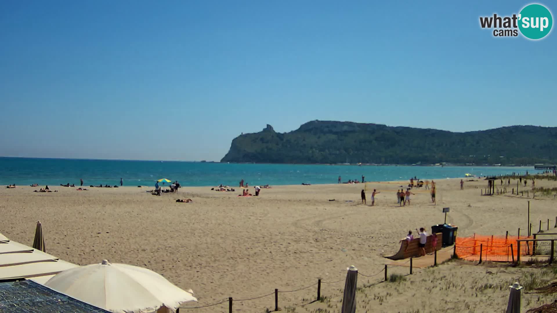 Poetto beach webcam | Cagliari | Sardinija