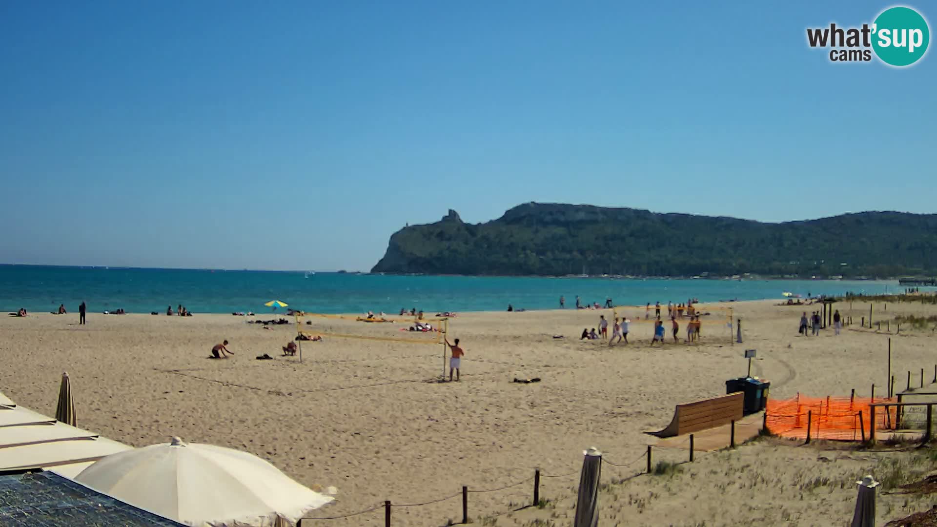 Poetto beach webcam | Cagliari | Sardinija
