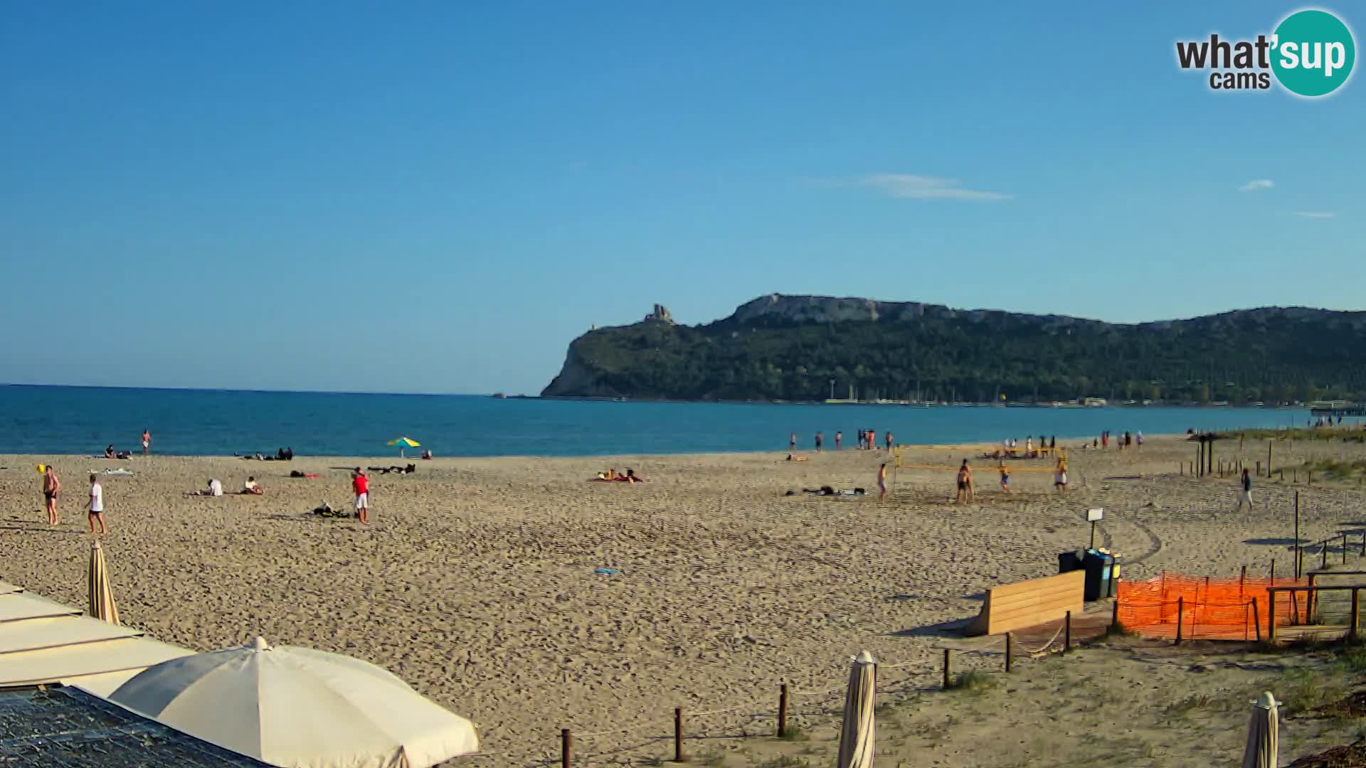 Poetto beach webcam | Cagliari | Sardinija