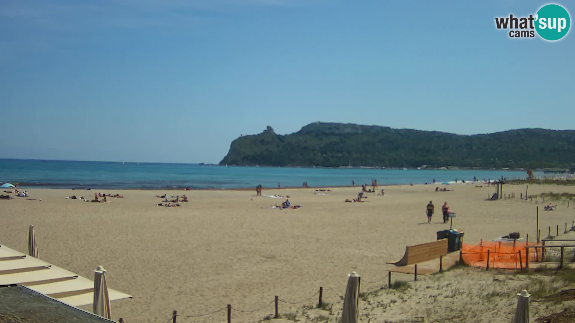Poetto beach webcam | Cagliari | Sardinija