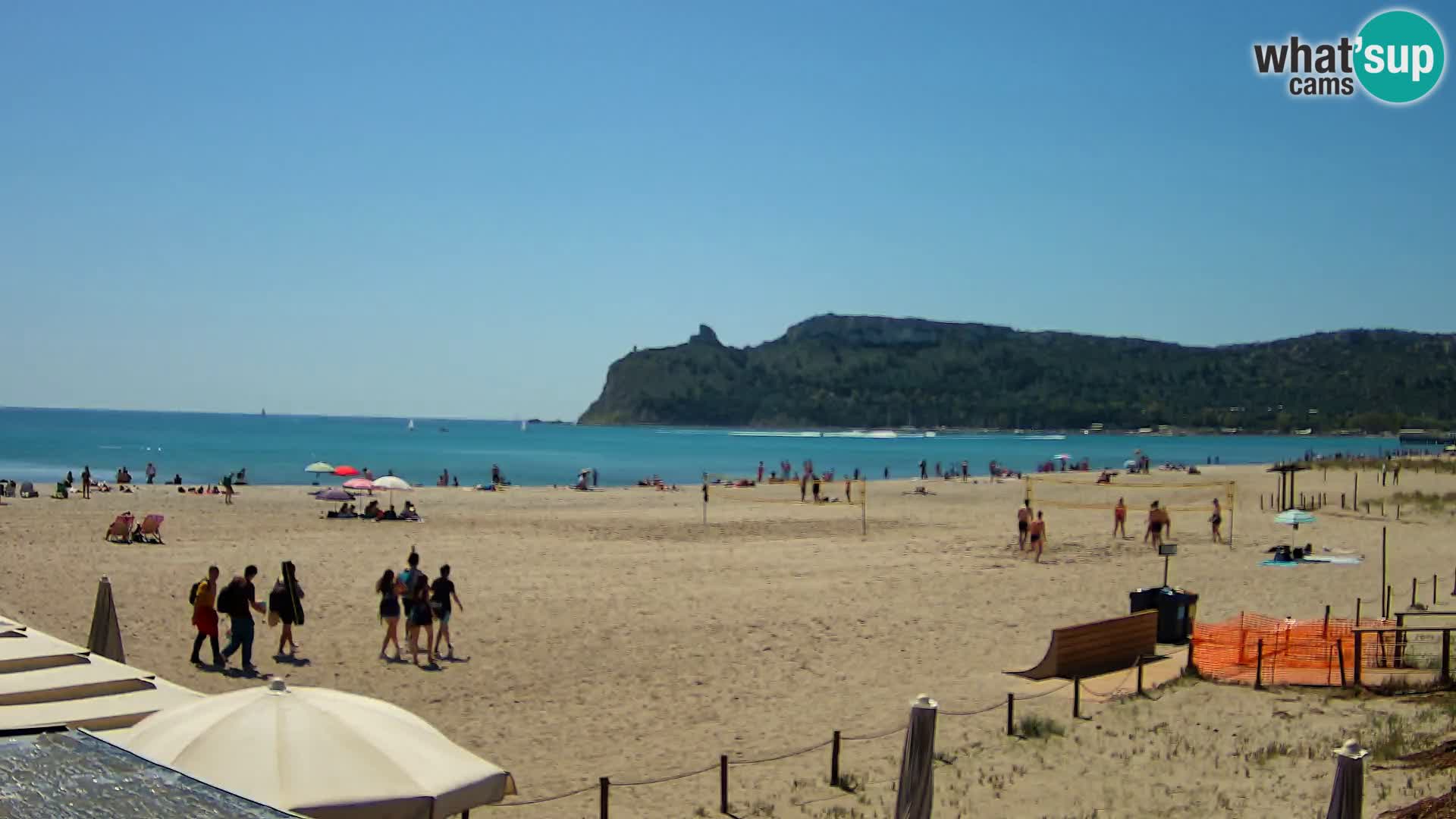 Poetto beach webcam | Cagliari | Sardinija