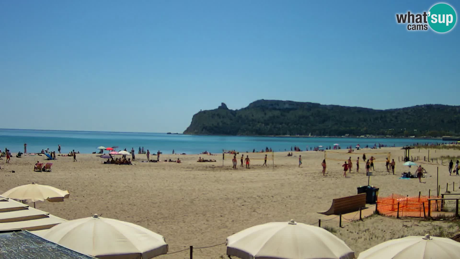 Poetto beach webcam | Cagliari | Sardinija
